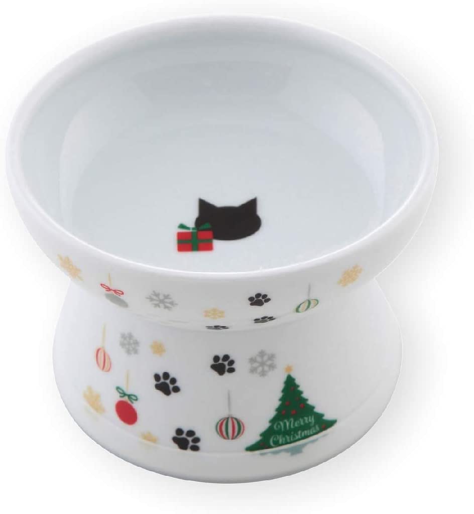 With leg food bowl cat pattern