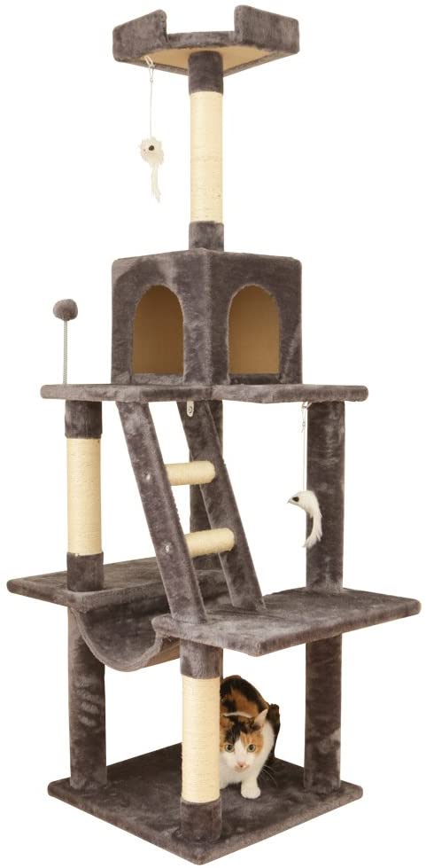 Cat land stationary hammock with gray