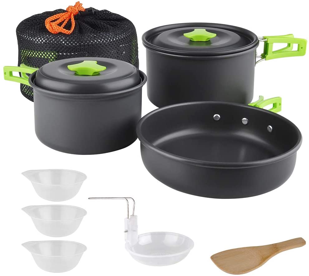 Camping cooker set outdoor pot aluminum cooker