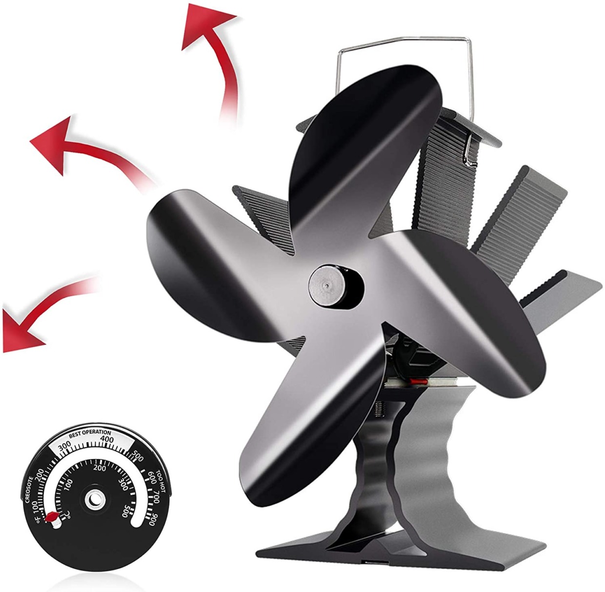 Stove fan Signstek eco-stove fan-fired heat furnace fan